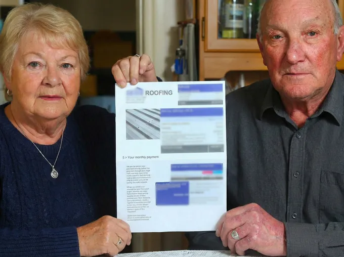 Home with modern roof